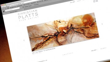 Christian Platts Website design homepage - Freelance Graphic Designer